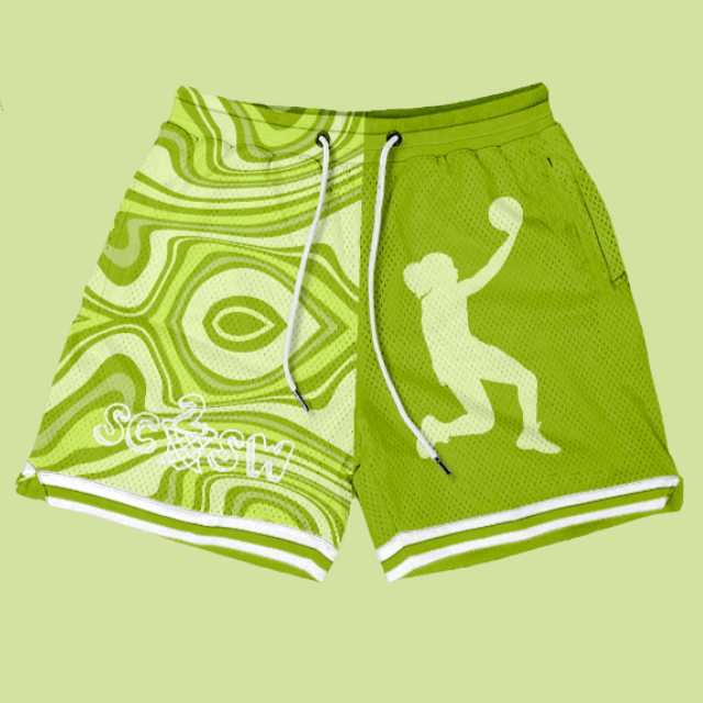 Green Grit Game Shorts - Signature Player Graphic