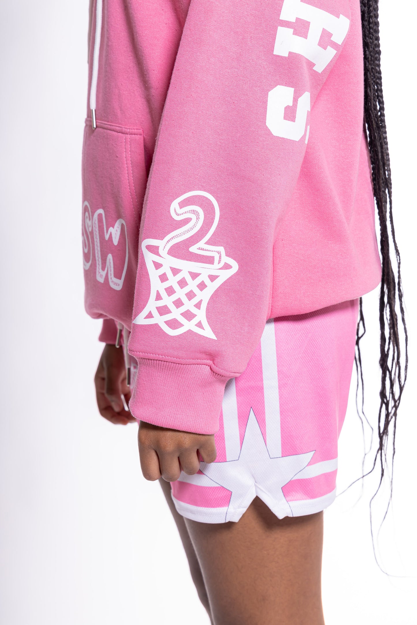 Pink "SHE CONQUERED" Hoodie